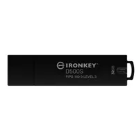 Kingston IKD500S/32GB IronKey D500S AES-256 hardveres titkosítás, FIPS 140-3 LVL 3 USB 3.2 Gen 1 Type-A TAA-kompatibilis