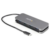 Startech.com HB30CM4AB 4-portos USB-C hub USB-C host felület, 4x USB-A, 5 Gbps, fekete, műanyag