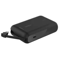 Belkin BPB021HQBK BoostCharge Power Bank 10 000 mAh USB-C 2-port beépített USB-C kábel fekete