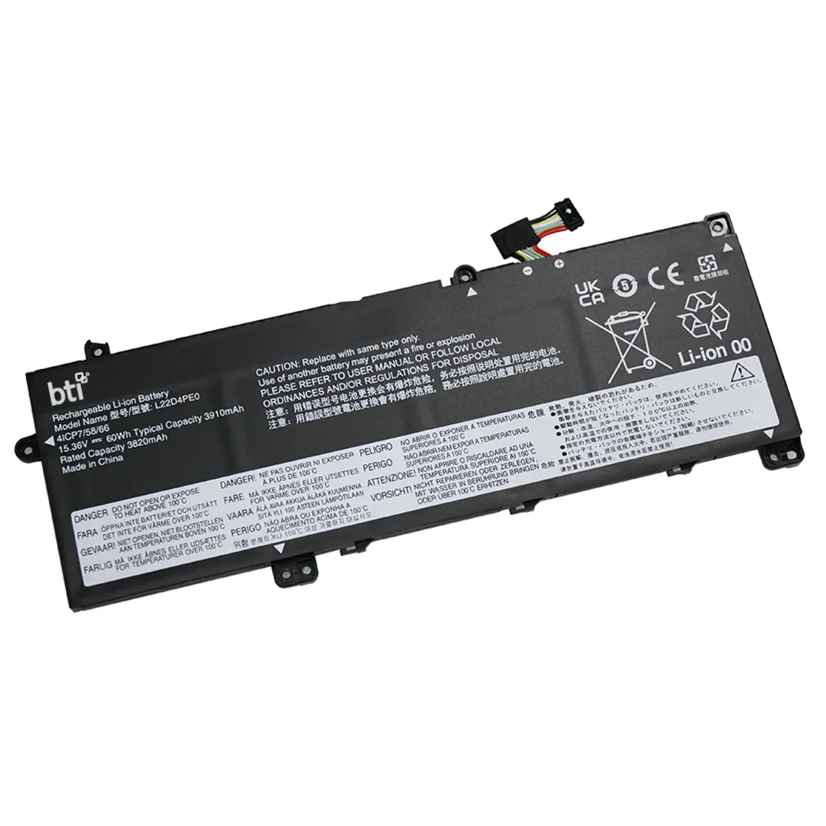Origin Storage L22B4PE0-BTI BTI 4C akkumulátor ThinkBook 14 G6 Li-ion 60Wh 15.36V Fekete #1