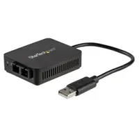 Startech.com US100A20FXSC USB 2.0 száloptikai konverter 1000 Mbps fekete