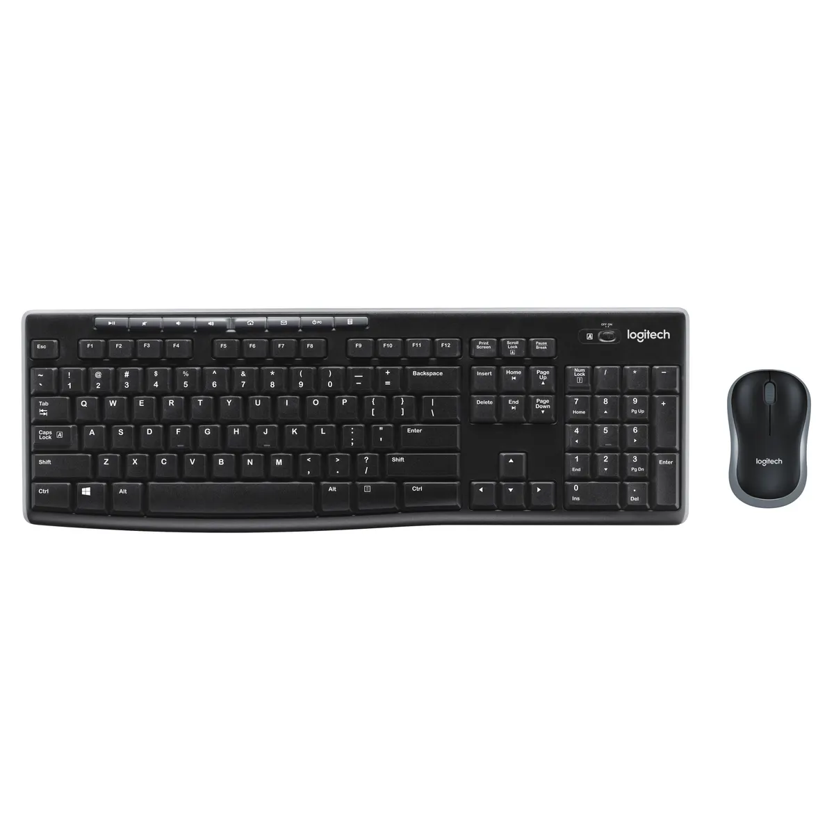 Logitech 920-004532 MK270 vezeték nélküli teljes méretű billentyűzet és egér fekete #1