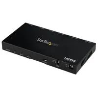 Startech.com ST122HD20S HDMI osztó 2-portos 4K 60Hz HDMI 2.0b scaler 3,5 mm audio kimenet