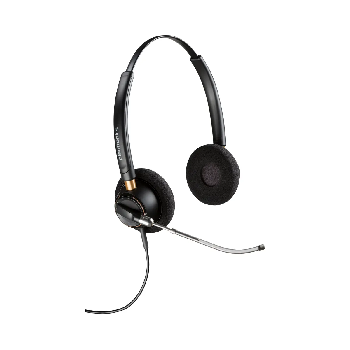 Poly 783P9AA#ABB EncorePro 520V kábeles VoiceTube fejhallgató kétfülű 0,785 m fekete #1