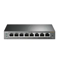 TP-Link TL-SG108PE 8-portos Gigabit Easy Smart Switch 4 PoE porttal, 55W PoE össztápellátás, QoS VLAN IGMP Snooping