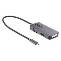 Startech.com 118-USBC-HDMI-VGADVI videó adapter USB-C HDMI 4K 60Hz alumínium szürke