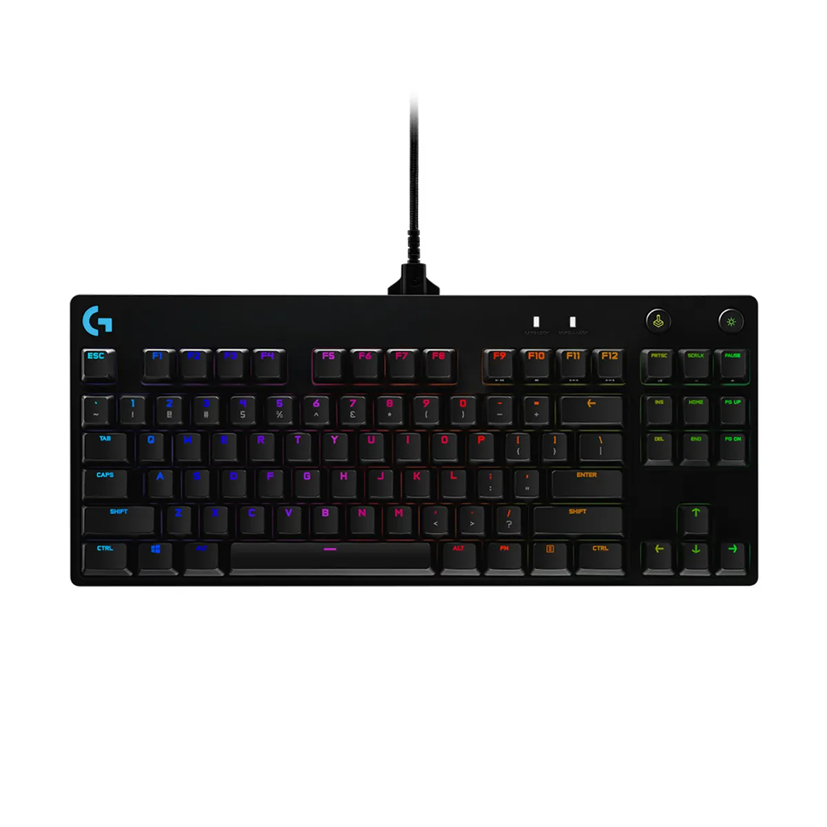 Logitech 920-009389 G Pro mechanikus gaming billentyűzet GX Blue kapcsoló RGB LED háttérvilágítás QWERTZ tenkeyless USB 1,8 m fekete #1