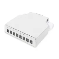 Assmann DN-96891 DIN sín csatlakozó doboz 8 LC-DX fehér 125 mm x 130 mm x 35 mm #1