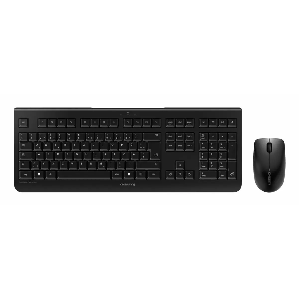 Cherry JD-0710HU-2 DW 3000 vezeték nélküli billentyűzet és egér 2,4 GHz QWERTZ 108 gomb fekete #1