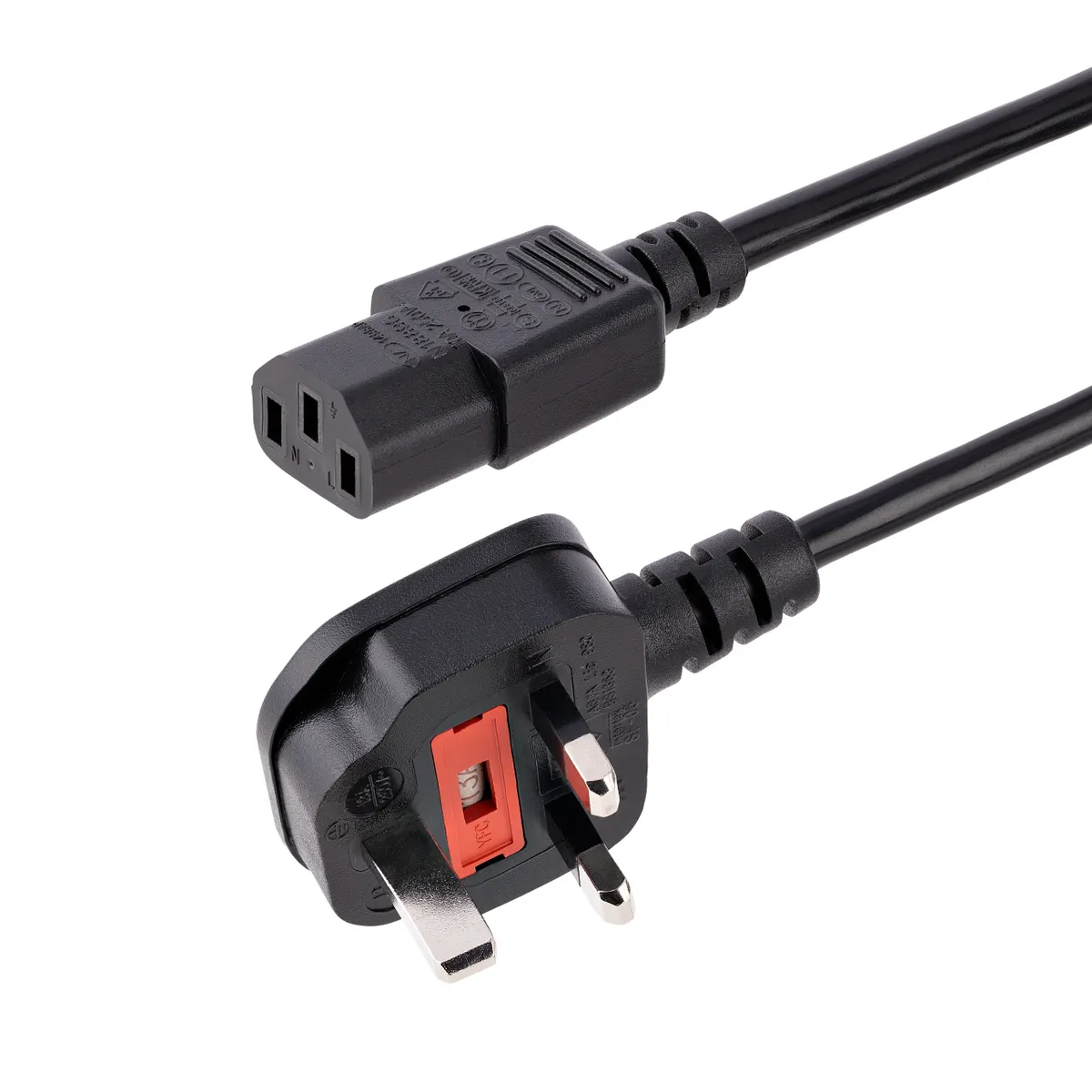 Startech.com PXT101UK3M tápkábel 3 m C13-BS1363 H05VV-F 250 V #1