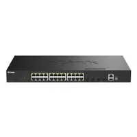 D-Link DGS-1530-28PE 24x gigabit poe 370w 4x10g sfp 2. réteg