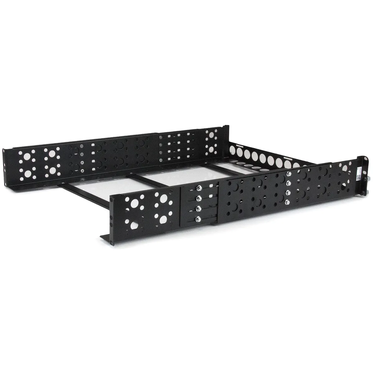 Startech.com UNIRAILS2U univerzális szerver rack sín acél fekete #1