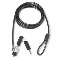 Dicota D30867 noteszgép biztonsági zár Pro key single fekete acél 2 m 5,2 mm laposkulcs