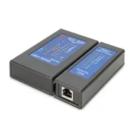 Assmann DN-14001-2 hálózati kábelteszter RJ-45 PoE tesztelés Folytonosságvizsgálat Keresztkábel tesztelés