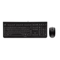 Cherry JD-0800BE-2 DC 2000 109 billentyűs mechanikus kapcsoló, azerty, USB, vezetékes, 1,8 m, fekete, egérrel