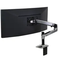 Ergotron 45-241-026 LX asztali monitorkar polírozott alumínium 34" monitor 11,3 kg VESA 75x75-100x100 tilt 75 fok
