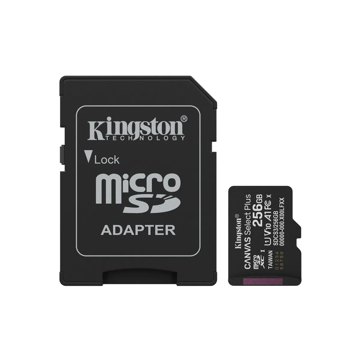 Kingston SDCS3/256GB Canvas Select Plus Gen3 microSDXC Class 10 UHS-I U1 V10 A1 Adapter #1