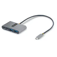 Startech.com 5G2A2CPDB-USB-C-HUB 4 portos USB-C hub USB 3.2 Gen 1 Type-C host, 4x USB-A és USB-C kimeneti portok, 5 V, szürke műanyag