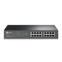 TP-Link TL-SG1016PE Easy Smart PoE rack switch 16-port Gigabit 8 PoE Plus portok 110W