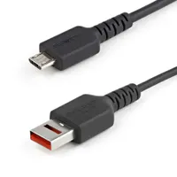 Startech.com USBSCHAU1M usb a - micro-b kábel 1 m usb 2.0 nikkelezett érintkezők fekete
