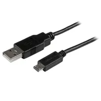 Startech.com USBAUB50CMBK USB-A micro-B kábel 0,5 m USB 2.0 nikkel fekete