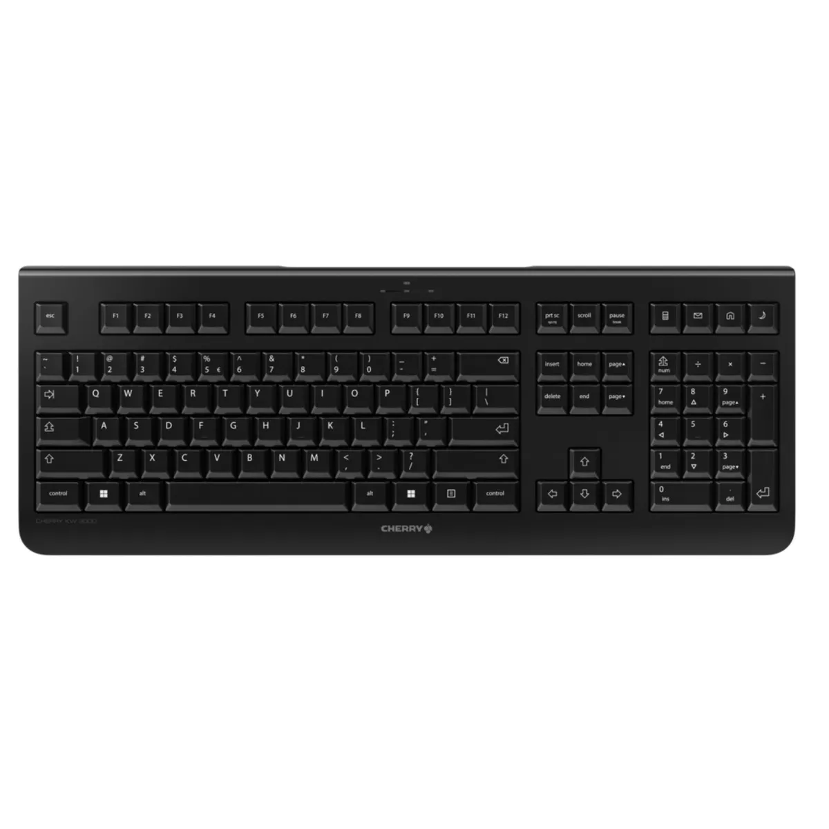 Cherry JK-3000EU-2 KW 3000 2.4 GHz vezeték nélküli US QWERTY 108 fekete csuklótámasz #1