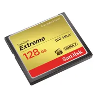 Sandisk SDCFXSB-128G-G46 Extreme CF 128gb 120mbps 85mbps UDMA7 VPG-20 -25C 85C