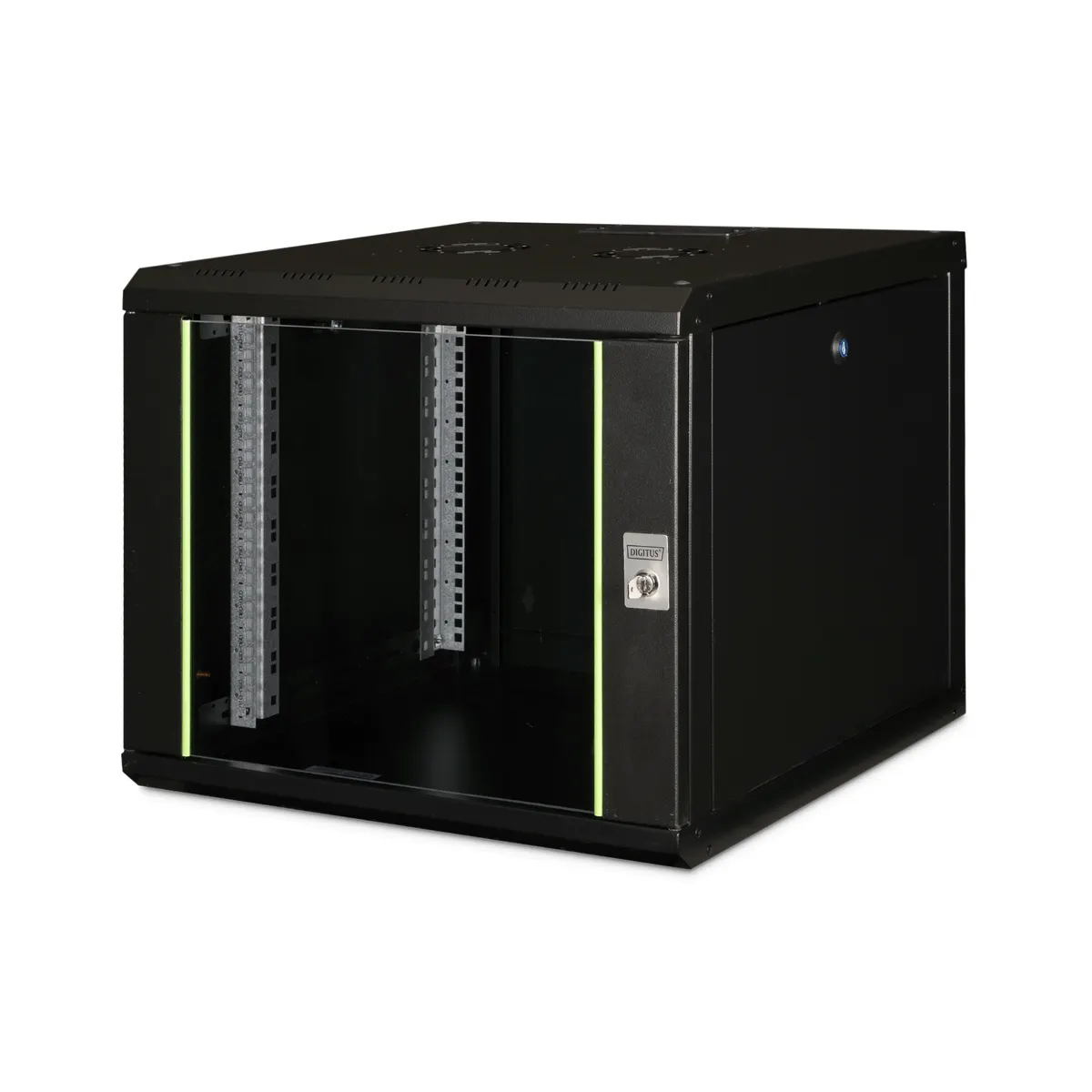 Assmann DN-19 09U-6-6-SW falra szerelhető szekrény 600x600 mm fekete IP20 biztonsági kulcs #1