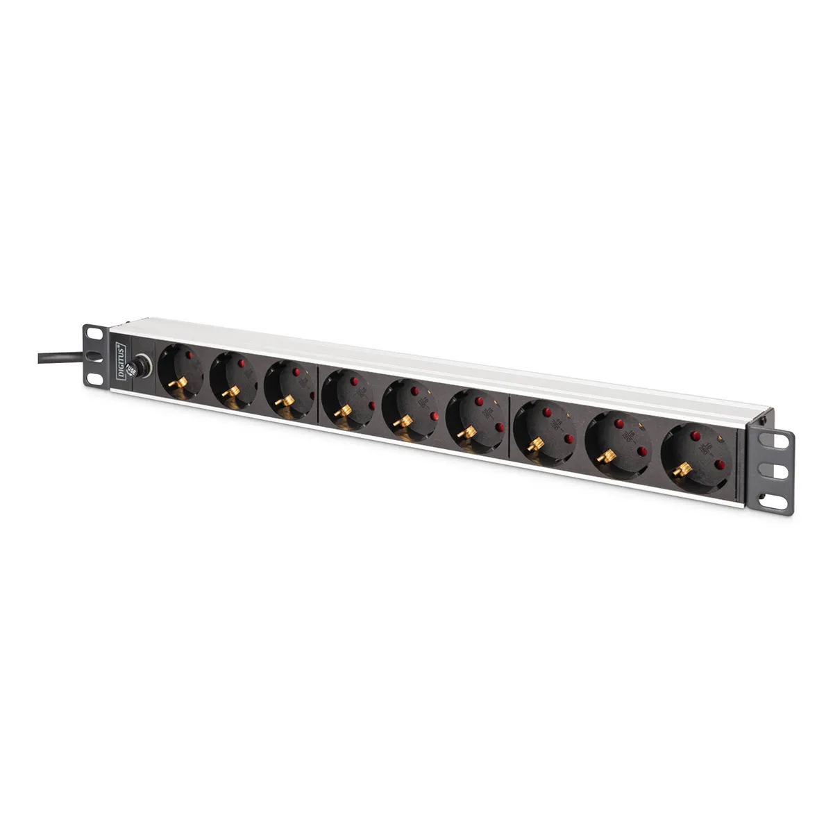 Assmann DN-95437 1u alumínium pdu 9x schuko rackmount IEC C14 #1