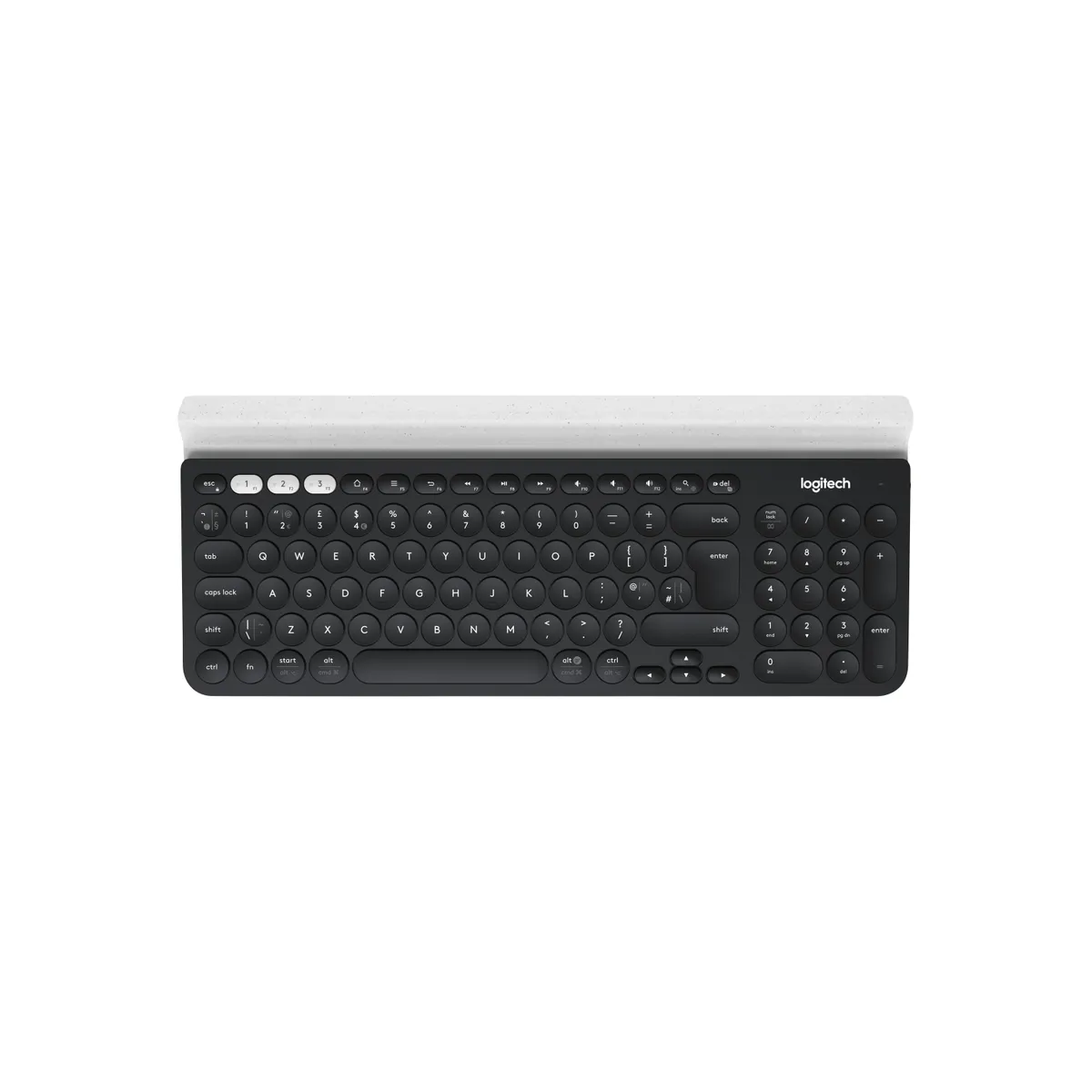 Logitech 920-008036 K780 többeszközös vezeték nélküli billentyűzet 2.4 GHz BT 107 billentyű QWERTZ teljes méret fehér #1