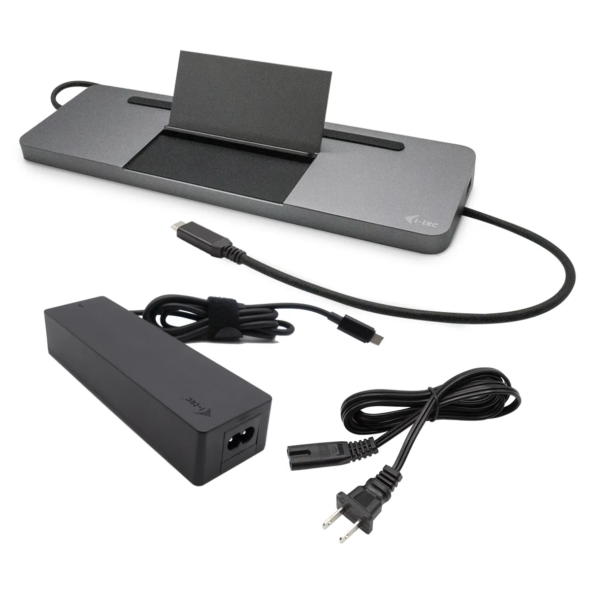 I-tec C31FLATPRO100 USB-C fém dokkolóállomás 4K 3x kijelző 85 W PD EU #1
