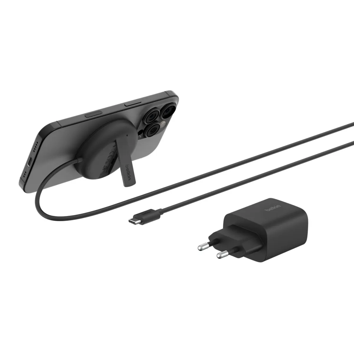 Belkin WIA011KQBK BoostCharge Pro Qi2 vezeték nélküli mágneses töltő 2 m USB-C 1 port gyorstöltés #1