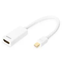 Assmann DB-340404-001-W DisplayPort adapterkábel MDP-HDMI Type A M F 0,15 m fehér