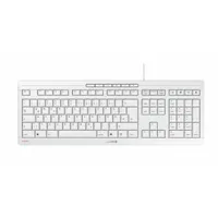 Cherry JK-8500HU-0 STREAM billentyűzet vezetékes USB 1,8 m QWERTZ ollós kapcsoló világos szürke