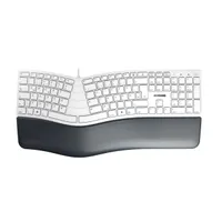 Cherry JK-4500DE-0 KC 4500 ERGO hajlított QWERTZ 109 USB fehér csuklótámasz 1,8 m