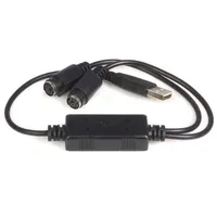 Startech.com USBPS2PC USB-PS2 adapter 0,435 m fekete rohs