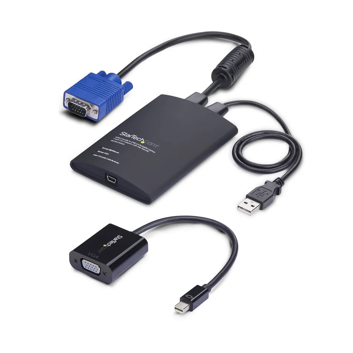 Startech.com NOTECONS02-VGA-MDP VGA-MDP KVM konzol USB tápegység 1920x1200 1 felhasználó #1