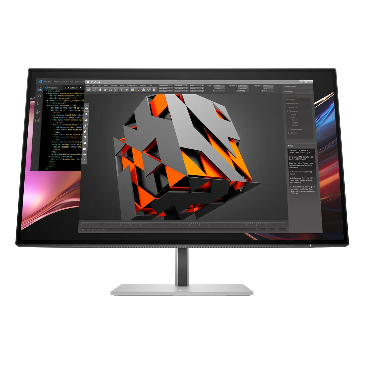 HP Inc. 8J9E6E9#ABB Series 7 Pro 27" QHD 2560x1440 LCD matt 5 ms Thunderbolt 4 USB-C hub 3.2 Gen 2 VESA magasságállítás #1