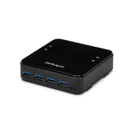 Startech.com HBS304A24A 4x4 usb 3.0 hub switch fekete 5 Gbps