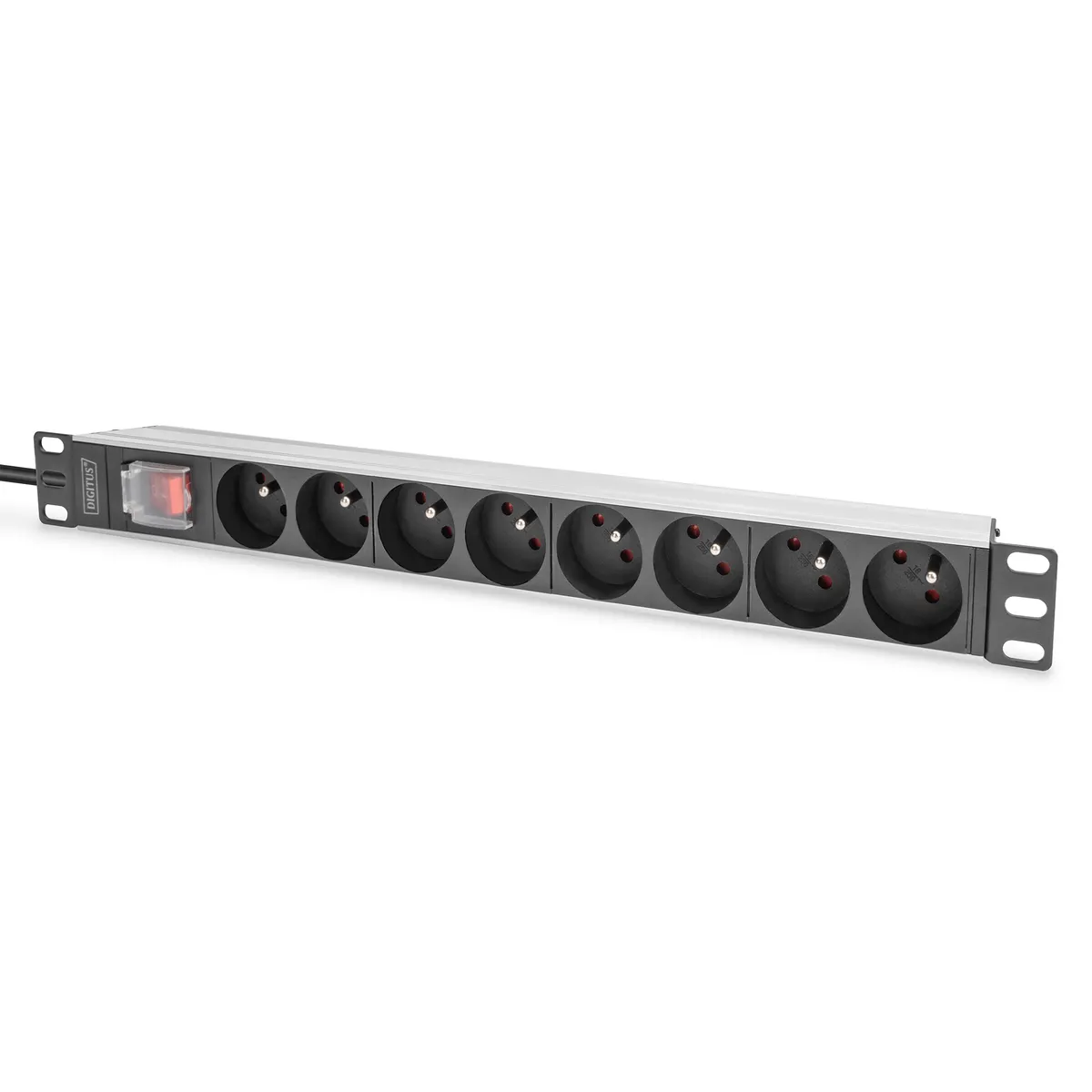 Assmann DN-95402-1-FR 1U alumínium PDU rackre szerelhető 8x E típusú dugasz 230 V 16 A 2 m kábel #1