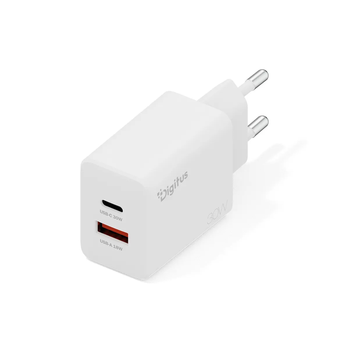 Assmann DA-10301 30W GAN töltő 1x USB-C 1x USB-A fehér 100-240V bemenet #1