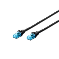 Assmann DK-1512-050/BL CAT5E U-UTP patch kábel 5 m RJ-45-RJ-45 fekete