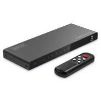 Assmann DS-55332 4K HDMI kapcsoló 5x1 4K/60Hz HDCP 2.3 18 Gbit/s fém fekete