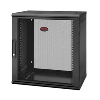 APC AR112SH4 NetShelter WX 12U egyajtós falra szerelhető szekrény 400 mm mély 90 kg fekete