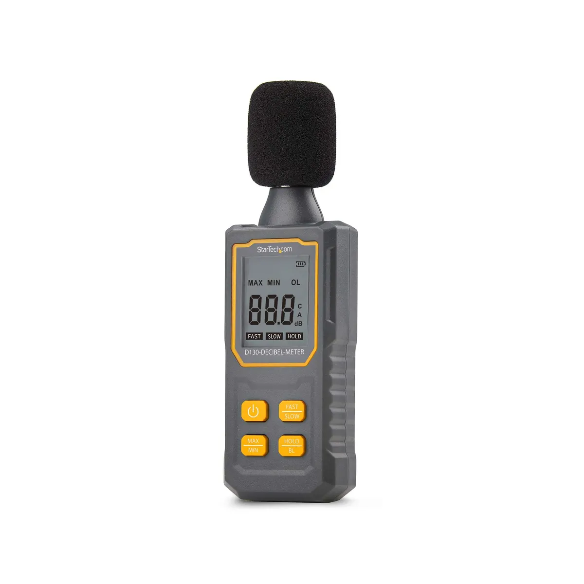 Startech.com D130-DECIBEL-METER kézi zajszintmérő mérési tartomány 30-130 dB gyors és lassú üzemmód AAA akkumulátor #1