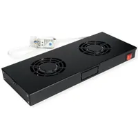 Roline 26.21.0271 hűtőventilátor 2x beépített acél fekete
