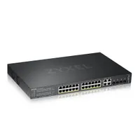 Zyxel GS2220-28HP-EU0101F GS2220-28HP 24-portos GbE Layer 2 PoE switch 4x GbE kombinált portok 375 W