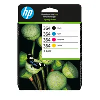 HP Inc. N9J73AE tintapatron készlet 4x fekete 6 ml cián 3 ml magenta 3 ml sárga 3 ml, 300 oldal patrononként gyűjtőcsomag