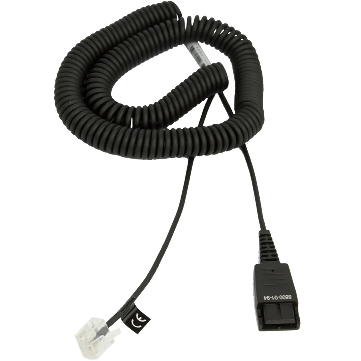 Jabra 8800-01-94 Kábel tekert 0,5-2 m RJ45 fekete Siemens Open Stage kompatibilis #1