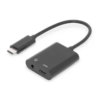 Assmann AK-300400-002-S USB Type-C osztókábel 3,5 mm és USB-C 0,2 m
